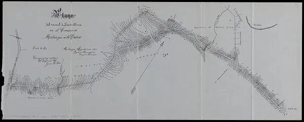 Plano del canal à Santa Ana en el camino de Matanzas á la Cidra
