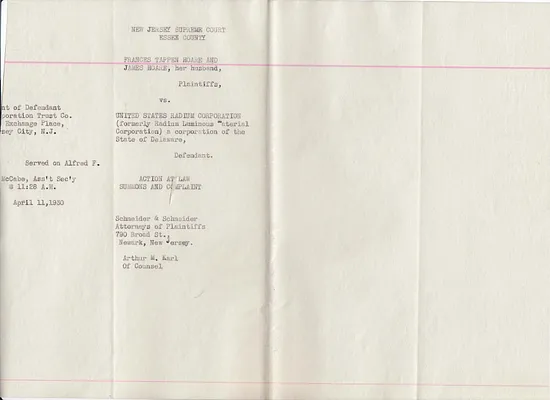Deposition, April 11, 1930