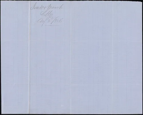 Jewett and March to W. A. Harrington, 2 August 1856