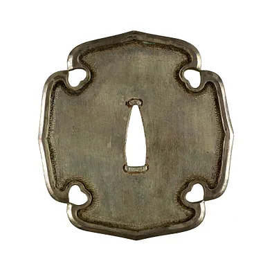 Tsuba Four Lobes and Cross Shaped Pattern
