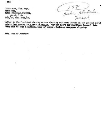 Cross Reference Memorandum