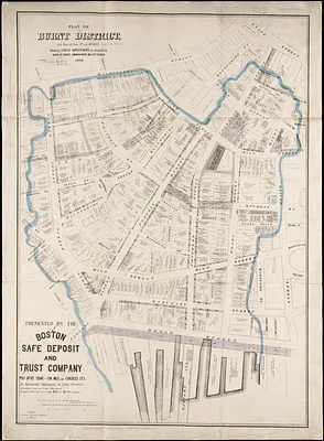 Plan of burnt district, by fire of Nov. 9th and 10th 1872