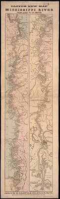 Lloyd's new map of the Mississippi River from Cairo to its mouth