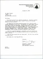 Correspondence: Letter from Catherine A. Offinger (WHOI - Research Assistant Deep Submergence Laboratory) to Mr. Wayne Campbell.