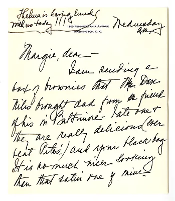 Letter from Bess W. Truman to Margaret Truman