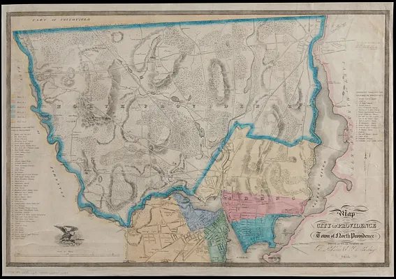 Map of the city of Providence and town of North Providence