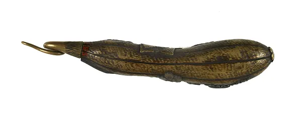 A writing set in the form of an elongated gourd