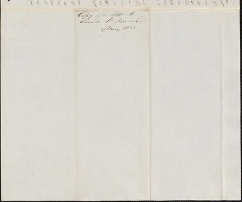 George Coffin to Charles Davis, 19 May 1838