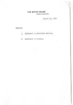 Notes for Press Conference