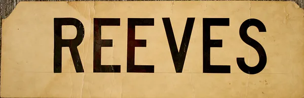 Signed "Reeves" poster, c. 1990s