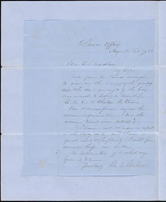 George Getchell to E. Bradbury, 7 February 1855