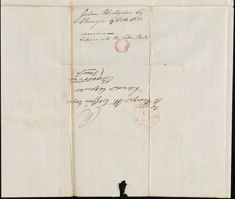 John Hodgdon to George Coffin, 9 October 1834