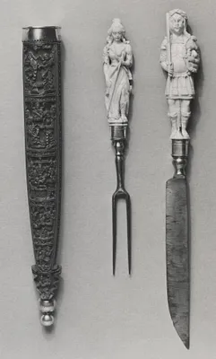 Knife-and-Fork Set with Mars and Diana