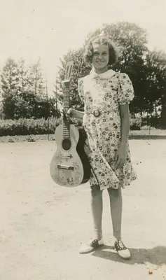 Young Girl with Decorated Guitar, 1939
