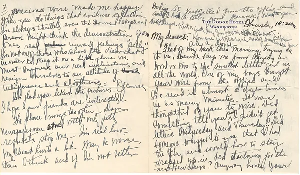 Letter from Lyndon Johnson to Lady Bird Taylor