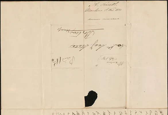 A. Smith to the Secretary of the Commonwealth, 18 February 1833