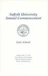 2005 Suffolk University commencement program, Law School