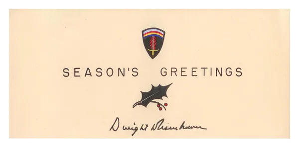 Christmas Card From SHAEF Headquarters