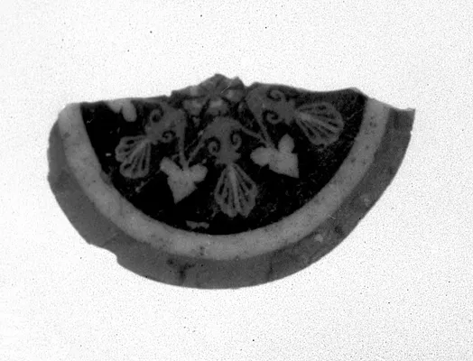 Inlay Fragment with Floral Pattern