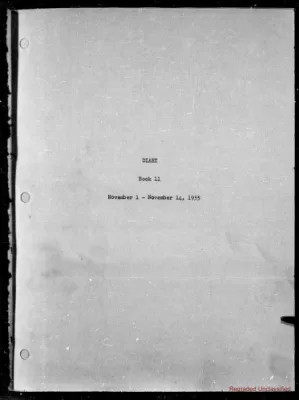 Volume 11, November 1 – November 14, 1935