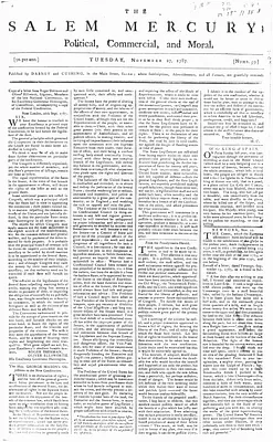The Salem Mercury: Political, Commercial, and Moral
