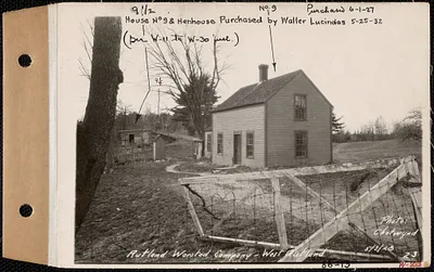 Rutland Worsted Co., house #9, henhouse #91/2, West Rutland, Rutland, Mass., May 3, 1928