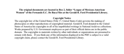 League of Mexican-American Women