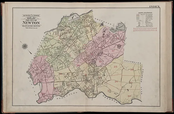 Atlas of the city of Newton, Massachusetts