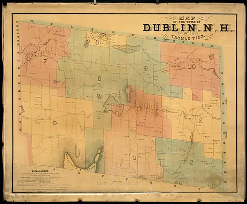 Map of the town of Dublin, N.H