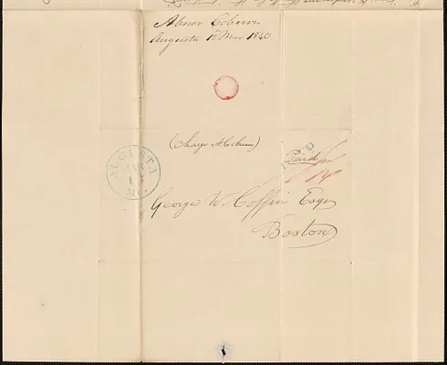Abner Coburn to George Coffin, 12 March 1840