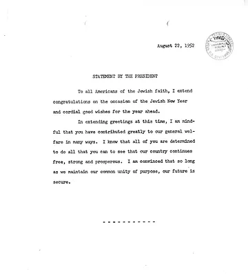 White House Press Release, Statement by President Harry S. Truman