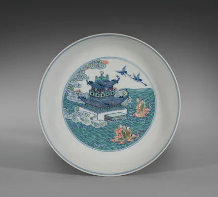 Plate with Isle of the Immortals