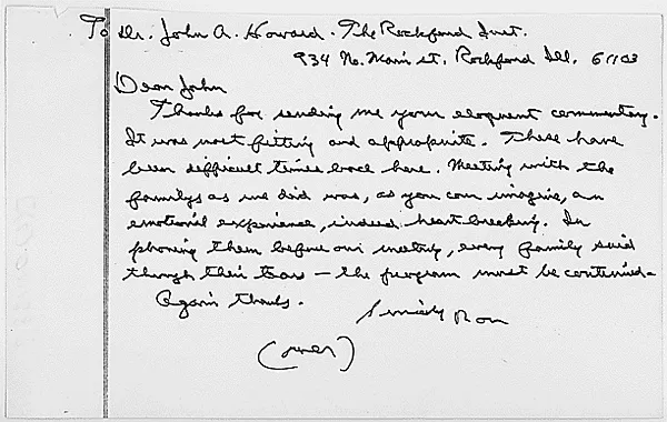 Handwritten Draft of Letter from Ronald Reagan to Dr. John A. Howard, Regarding the Space Shuttle Challenger Accident