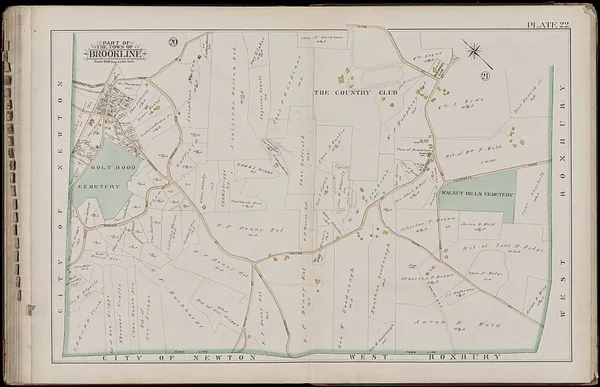 Atlas of the town of Brookline, Norfolk County, Massachusetts