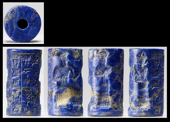 Cylinder Seal with a Presentation Scene and Inscription