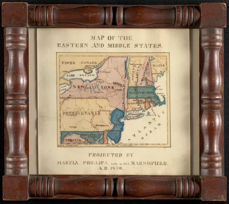 Map of the eastern and middle states