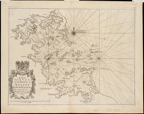 A new survey of the harbour of Boston in New England