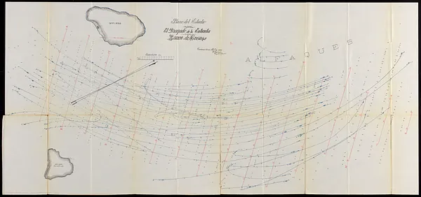 Plano del estudio para el dragado de la entrada al Puerto de Cardenas