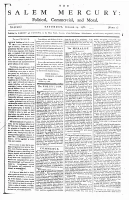 The Salem Mercury: Political, Commercial, and Moral