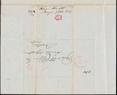 Samuel Smith to George Coffin, 7 October 1845