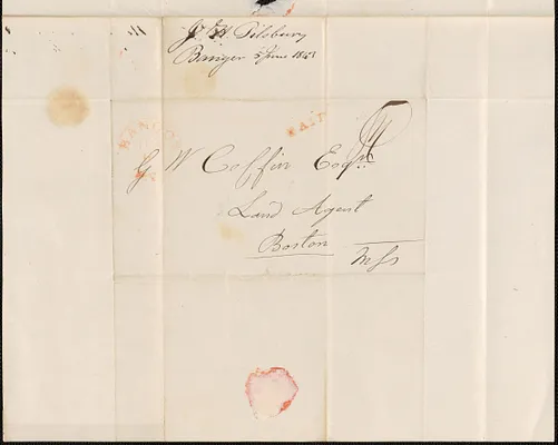 J.H. Pillsbury to George Coffin, 5 June 1843