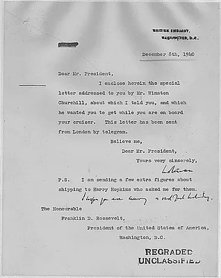 Lord Lothian to Franklin D. Roosevelt
