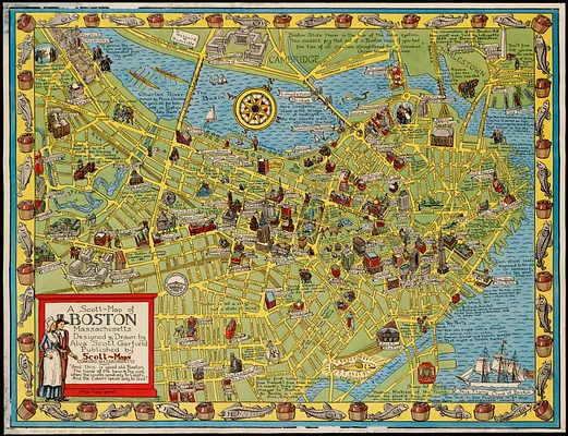 A Scott-Map of Boston, Massachusetts