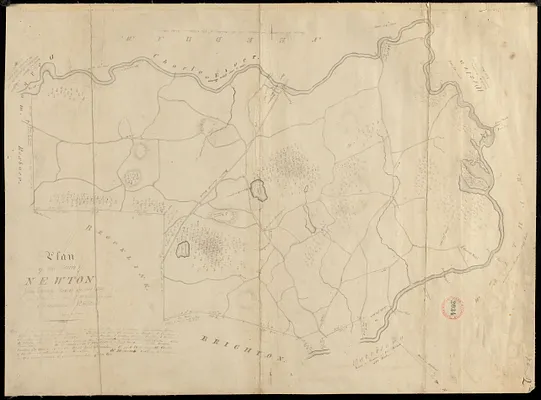 Plan of Newton made by E. F. Woodward and W. F. Ward, dated 1831