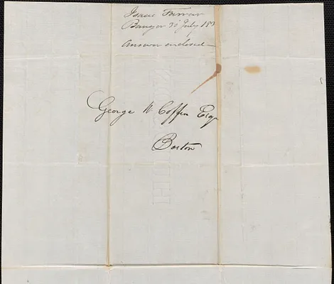 Isaac Farrar to George Coffin, 30 July 1836