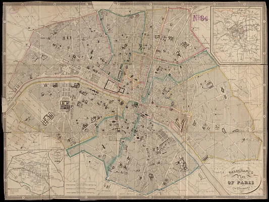 Galignani's plan of Paris and environs