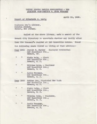 Report, April 25, 1928