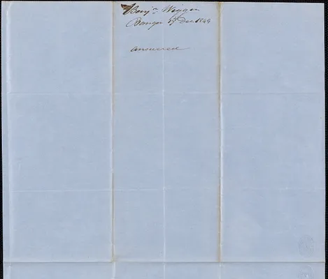 Benjamin Wiggin to George Coffin, 17 December 1849
