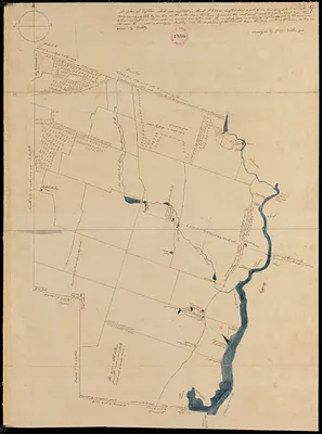 Plan of Dighton made by George Walker, Jr., dated March, 1831