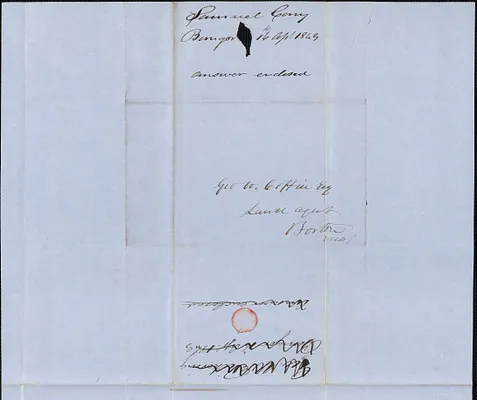 Samuel Cony to George Coffin, 16 April 1849